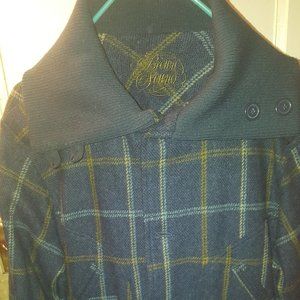 VINTAGE BROWN SOUND PLAID JACKET SIZE MEDIUM MENS